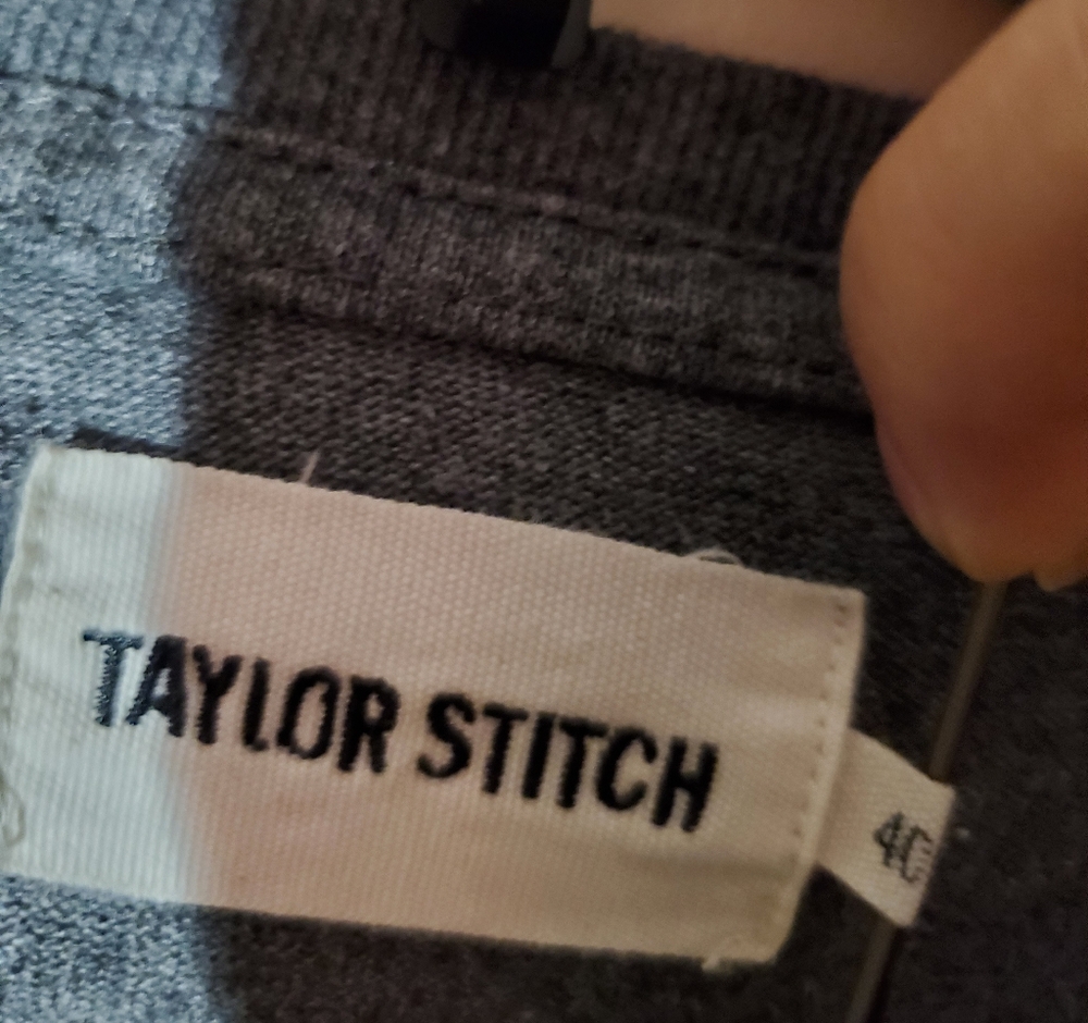 Taylor Stitch The Heavy Bag Henley Long Sleeve Pullover Shirt Size 40 - Picture 5 of 8